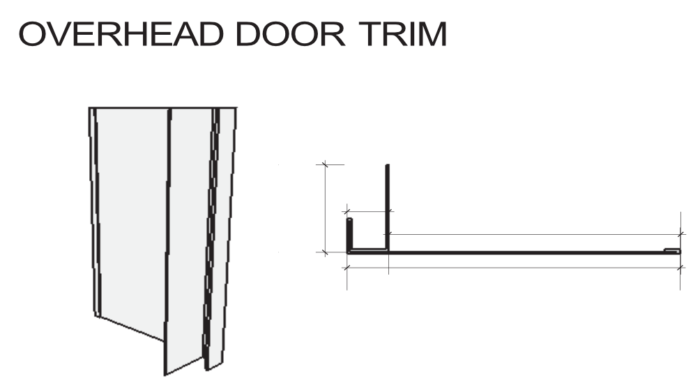 ODT8 Overhead Door Trim w/10 1/2" BHJ for 8x8 posts