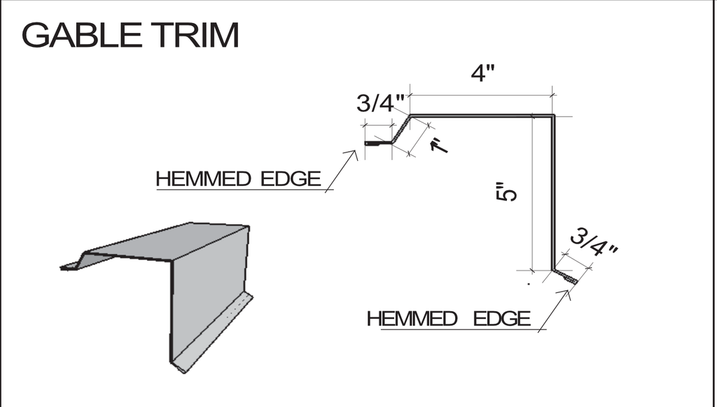 GRT Gable Rake Trim