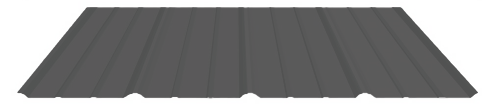 26 Ga. County Charcoal Tuff Rib with Condenstop