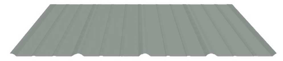 26 Ga. Light Gray Tuff Rib with Condenstop