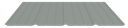 26 Ga. Light Gray Tuff Rib with Condenstop