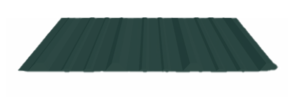 26 Ga. Forest Green PBR-Panel with Condenstop