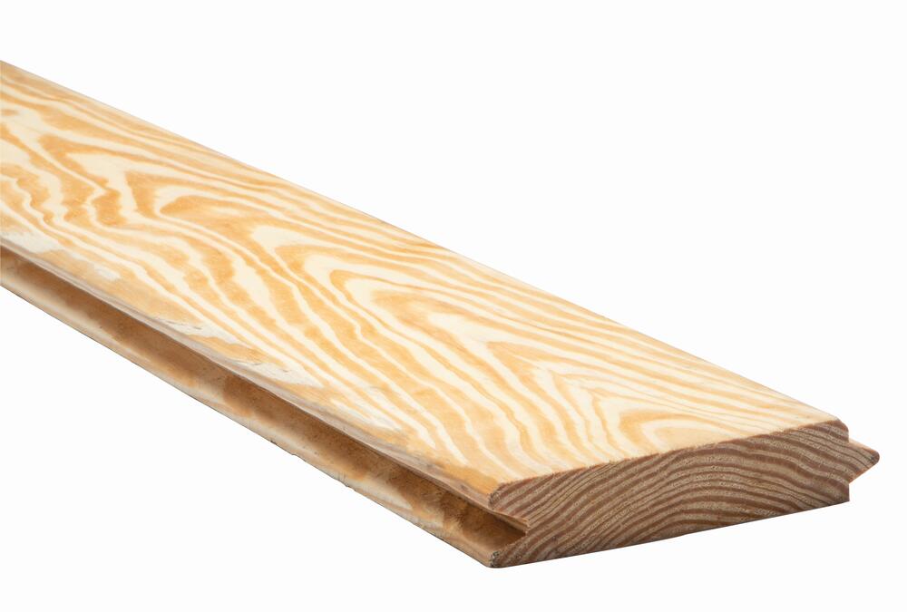 SYP1612V 1 x 6 x 12 Southern Yellow Pine V-Groove Lumber