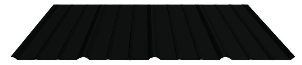 29 Ga. Gloss Black Tuff Rib