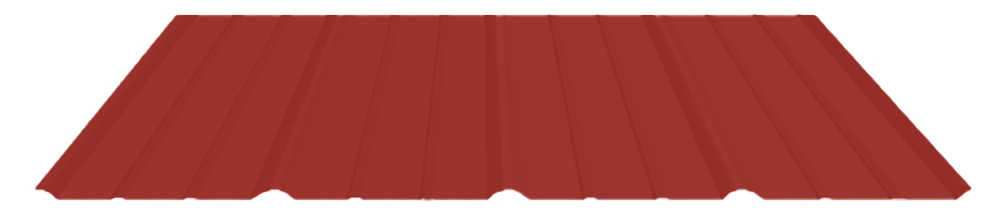 26 Ga. Bright Red Tuff Rib