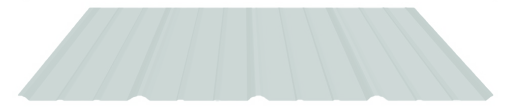 26 Ga. Pure White Tuff Rib
