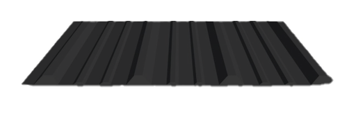 26 Ga. Gloss Black PBR-Panel with Condenstop